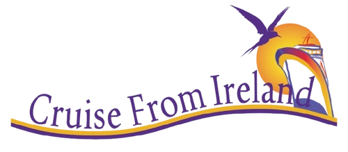 Cruise From Ireland logo featuring a cruise ship and sun